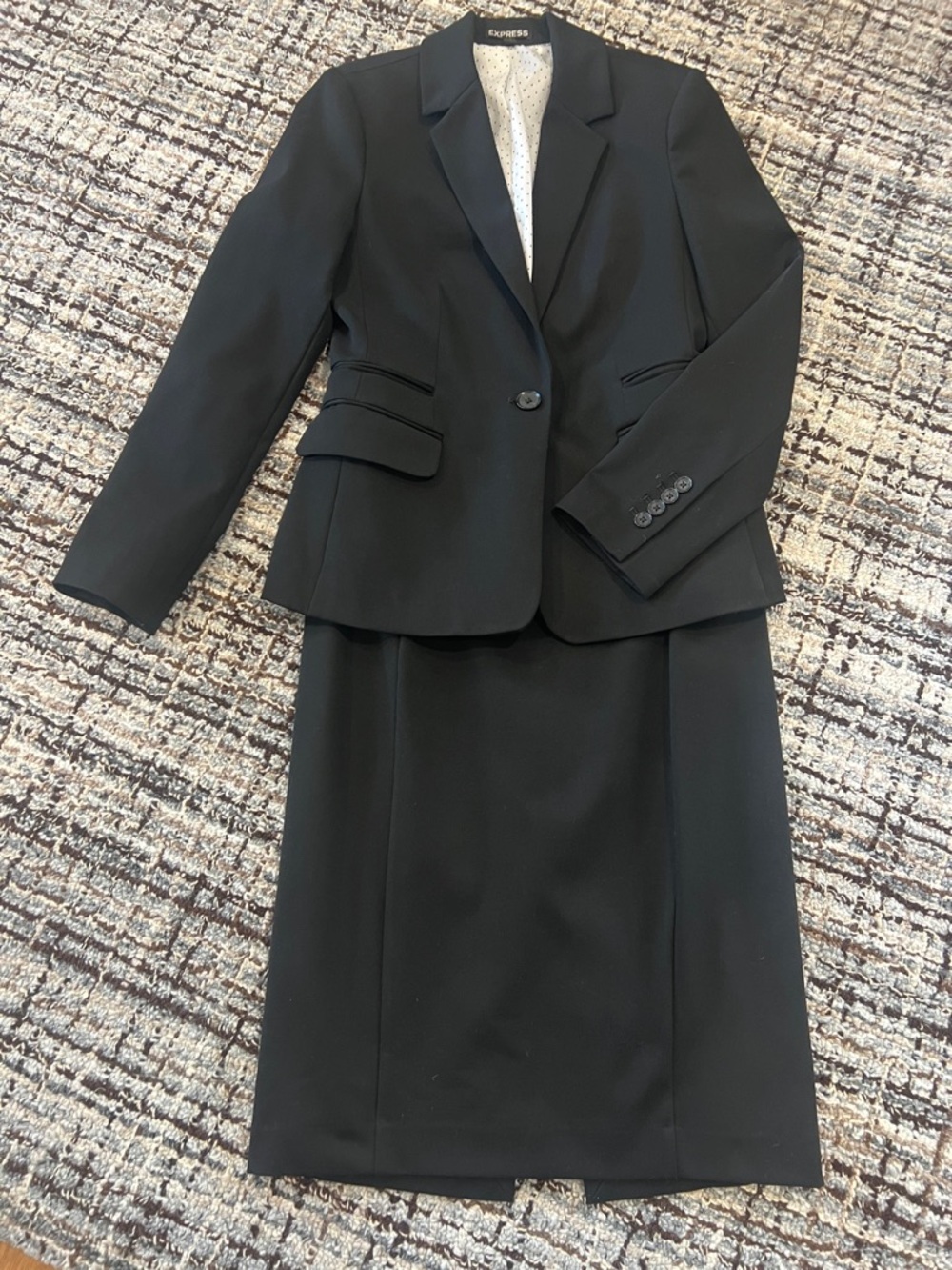 Express Black Women's Blazer and Pencil Skirt Set
